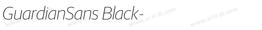 GuardianSans Black字体转换